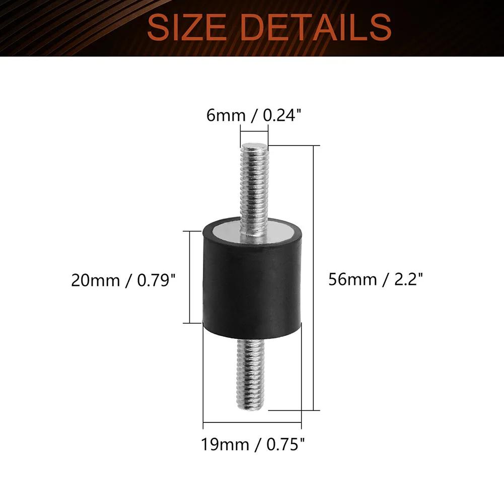 Резиновый виброизолятор крепление шпилька Анти M3 M5 M6 Автомобильный бобинный изолятор Демпфер Инструменты Ferramentas Отвертка