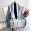38Color Solid Women Winter Scarf Warm Thicken Cashmere Shawl Outdoor Lady Fashion Luxury Tassels Pashmina Wrap Windproof Scarves