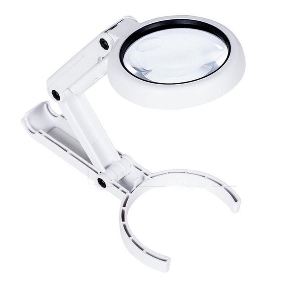 11x 5x Magnifying Glass Stand Folding Lamp Foldable Portable Magnifier Newspapers