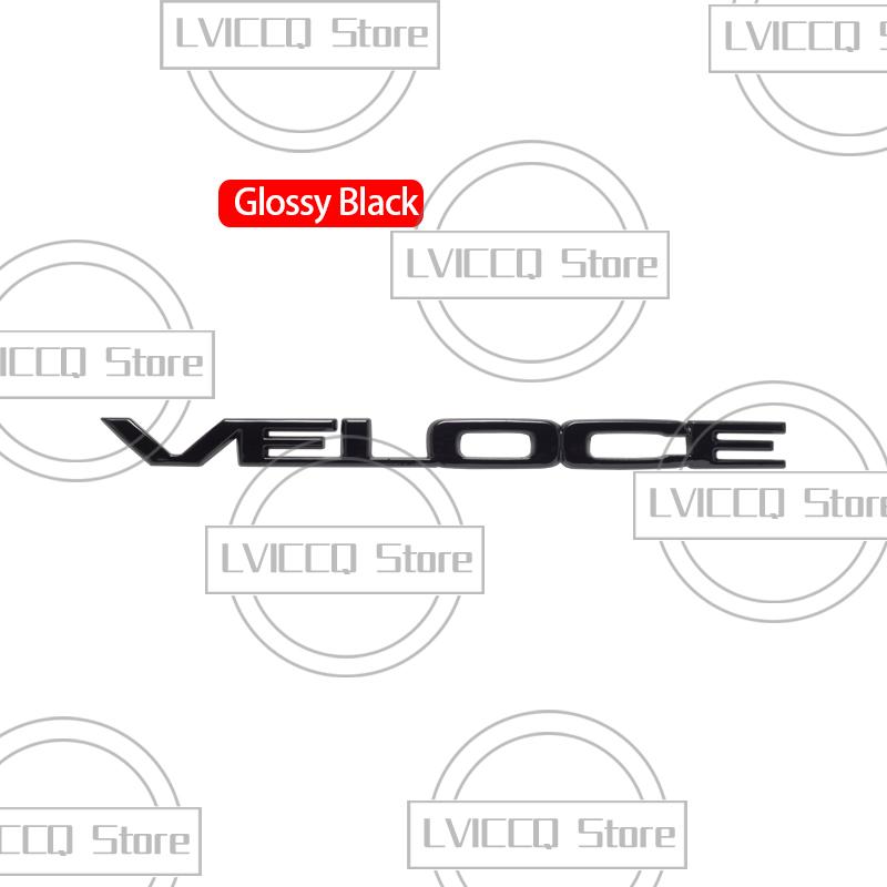 Car Emblem 3D Metal VELOCE Ti Badge Logo Body Decals Sticker For Alfa Romeo DNUY3 Junior 966 Stelvio 147 156 159 Giulietta GTS Giulia