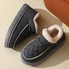 Новые зимние ботинки для женщин на зиму, с плюшем и толстой изоляцией для теплой домашней хлопковой обуви, водонепроницаемые и нескользящие однотонные хлопковые тапочки