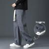 Men's Fleece-Lined Corduroy Sweatpants - Casual Loose Straight-Leg for All Seasons