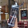 800ml Portable Plastic BPA Free Men Drinkware with Straw Sports Water Bottle Drinking Bottle