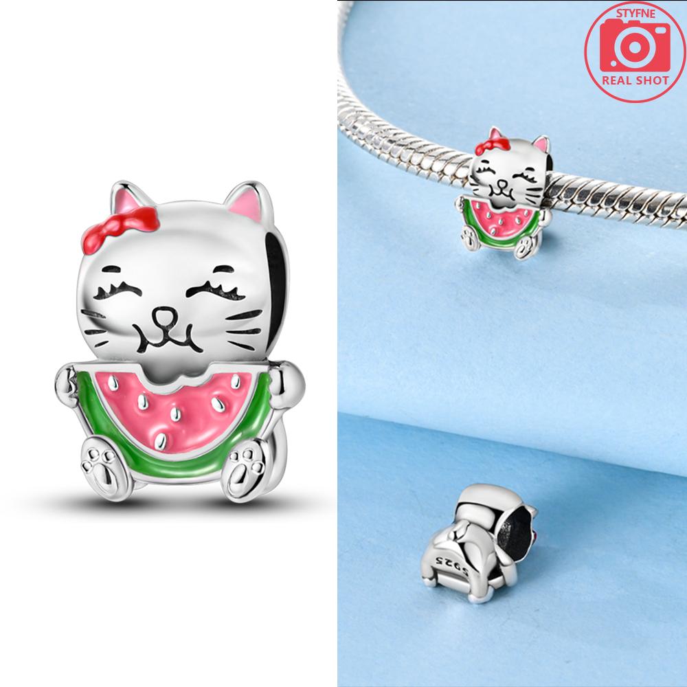 Copper Cherry Strawberry Avocado Fruit Original Charms Beads Fit Charms Pendant For Woman Jewelry Making Fine Gift