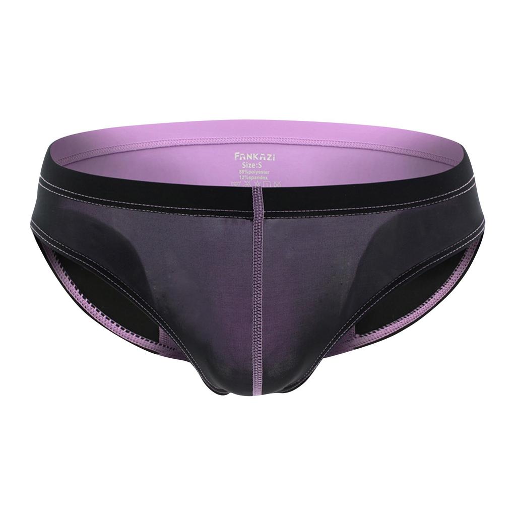 Men's Personalized Color Matching Casual And Comfortable Low Waisted High Elastic Underwear