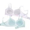Women's Summer Thin Ice Silk Seamless Bra - Cool, Breathable, Side Support, Fixed Cup, Small Chest Gathering, Soft Comfort