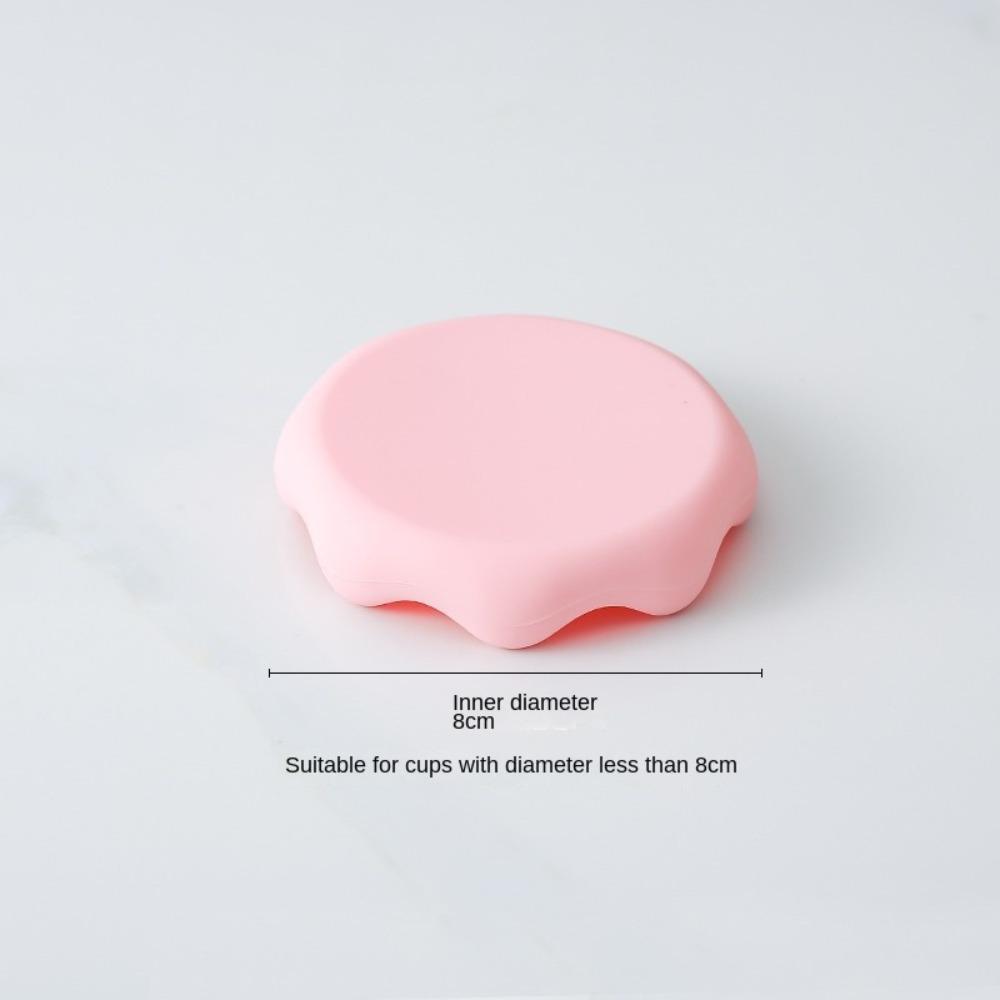 Силиконовая крышка для стеклянной чашки, утолщенная, герметичная, с присоской, крышка для чашки, аксессуары для чашки, крышка для кружки