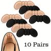 10 Pairs Heel Pads for Shoes Too Big, Shoe Inserts for Loose Shoes, Heel Grips Protectors for Blisters Pain, Filler Make Shoes Fit Tighter, Rubbing
