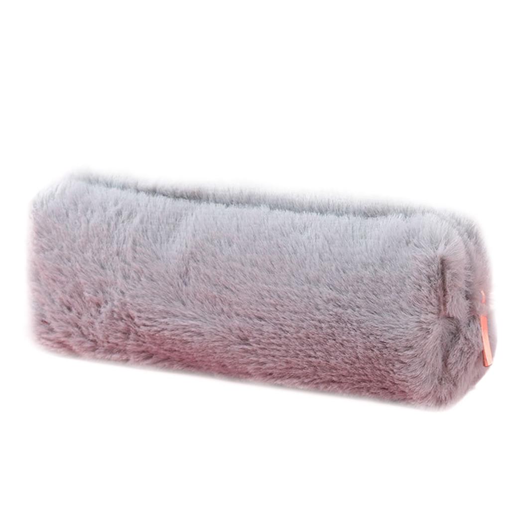 Креативная коробка для ручек, маленький свежий плюшевый восьмиугольный пенал для милых девочек