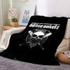 Skull Crossbones Emblem Flannel Blanket Super Soft Warm Cozy Blanket For Sofa Bed Office Travel Allseason Home Decor Gift