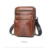 The First Layer of Cowhide Men's Multifunctional Messenger Shoulder Bag Leather European and American Men's Large-capacity Casual Shoulder Bag