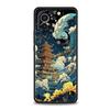 Чехол для телефона для Xiaomi Mi 14 13 12 11 Lite 13T 12T 11x 11T 10T Pro 9T Note 10 Lite Мягкий чехол Япония Великая волна в Канагаве