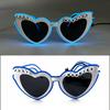 Led Heart Shaped Sunglasses For Women Men Party Fashion Decoratives Midnight Pink Frame