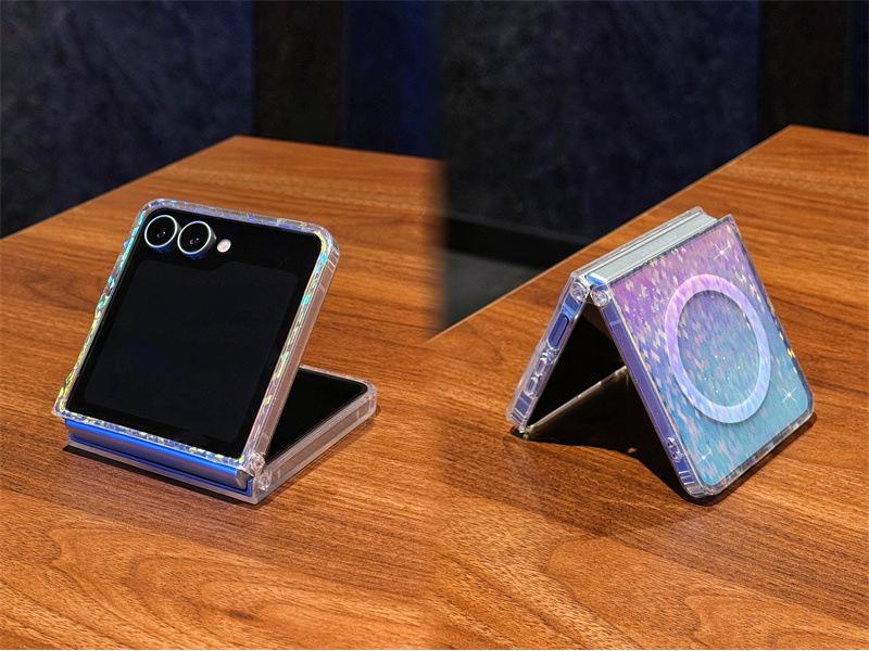 Магнитный чехол с цветным покрытием для Samsung Z Flip 5/6/7 - Чехол для складного экрана