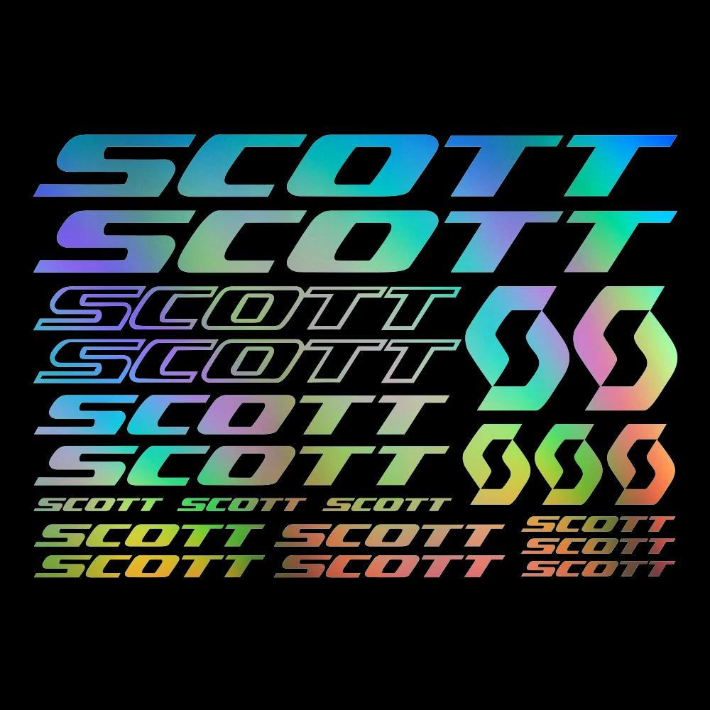 30 см 21 шт. Для рамы велосипеда Scott Наклейки Декали Лист Велосипед Велоспорт Продукты Аксессуары Чехол для автомобиля Царапины Индивидуальность ПВХ