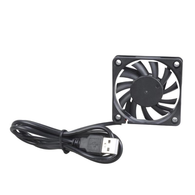 5V USB PC Router Fan 60mm Cooling Fan Brushless Portable Cooling Fan Replacement for Router Modem TV Box Electronic