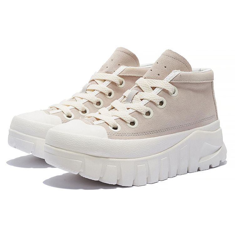 Ботинки из кожи Li Ning, толстая подошва, спортивные, амортизирующие, нескользящие, износостойкие, увеличивающие рост, теплые, среднего размера, повседневные туфли, мужские ботинки AZGS143-1