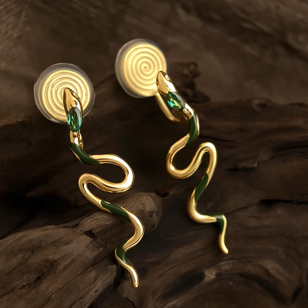 Original~Spirit Snake New Trendy Fashion Simple Temperament Earrings with Advanced Sense Earrings for Women