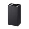 Smart Umbrella Stand, 6-Piece Capacity, Black, Approx. W16.5 X D11 X H30cm, Square, Also Holds Folding Umbrellas, Product Number: 7032