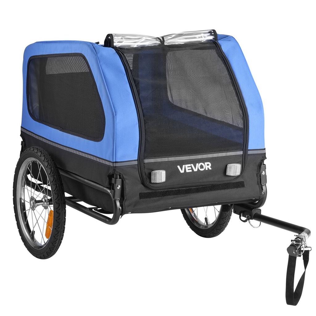 Dog Bike Trailer, Supports up to 40 kg, Pet Cart Bicycle Carrier for Small & Large Dogs, Easy Folding Frame with Quick Release Wheel, Universal