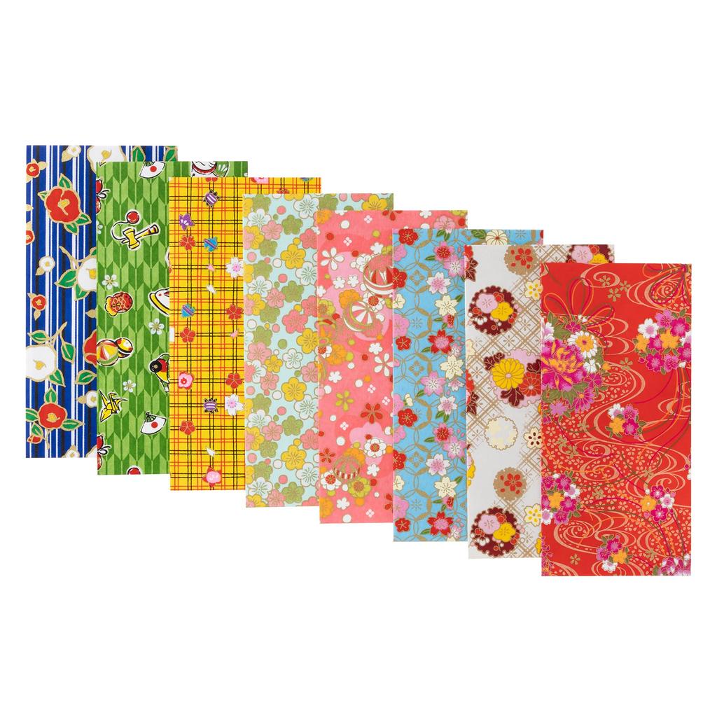 Kawasumi Washi Специальная подборка Киото Юдзэн Ваши Иена Маленький Разные 8 Конвертов 10 000 Конвертов, Длинные, Конверты, Узоры,