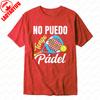No Puedo Tengo Padel Tennis Tee Racket and Ball Design TShirt Summer Sport Casual Outdoors Breathable Fashion Tops Ropa Mujer