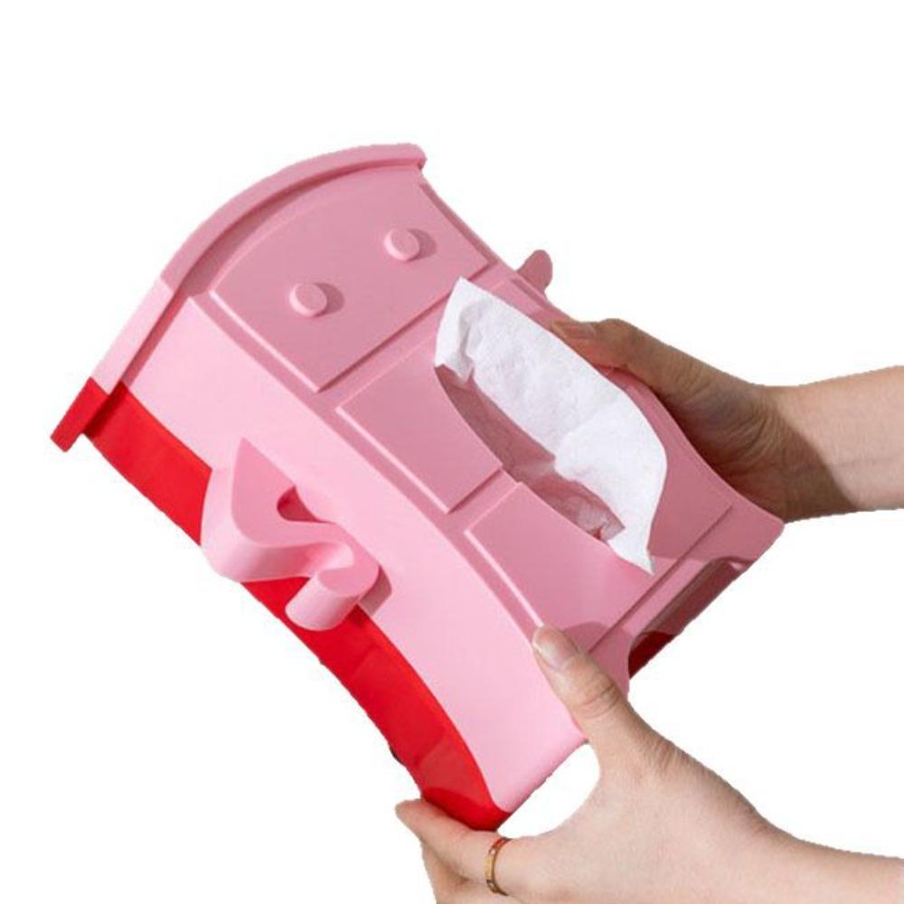 Detachable Facial Tissue Box Plastic Tissue Dispenser High-end Use Napkin Storage Box  Countertop