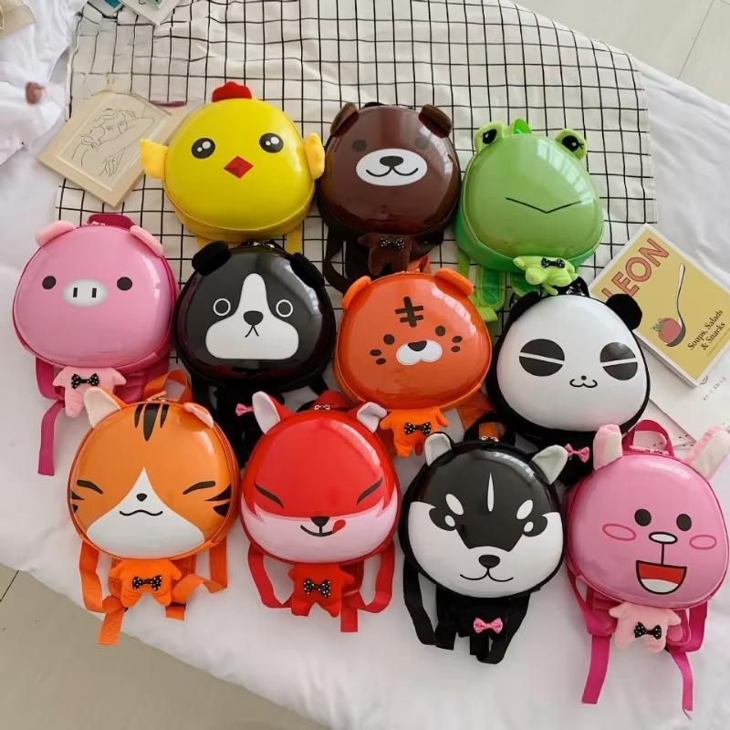 1-5years Baby Children Cartoon Animal Boy Girl Backpack Outdoor School Lower Grades Stationery Supplies Pvc Egg Shell Backpack