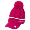 Golf LG4FCP40L Winter Knit Hat with Bonbon and PK00 Women's Brim, Pink,