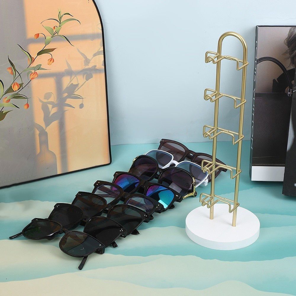 Space Saving Eyeglass Organizer Removable Desktop Glasses Holder Sunglasses Storage Rack Store