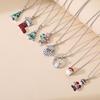 European Hot Sale Christmas Series Pendant Necklaces Light Luxury Gift TungstenCross Chain Necklaces