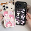 Sanrio My Melody Kuromi Soft Shell Case for iPhone 13 12 11 Pro Max 16e 15 16 14 Plus 17 Air XS Max XR