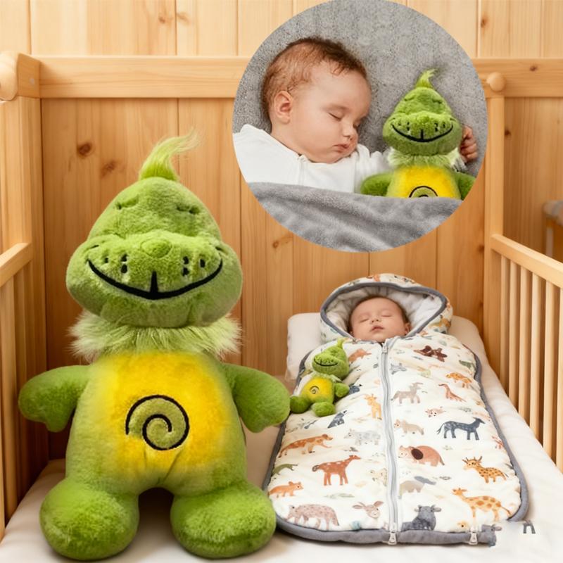 Green Shagy Anime Plush Toy Breathing Companion Doll*& Glowing Belly %^%Stuffed Animal Peripheral Holiday Gift~~for Kids