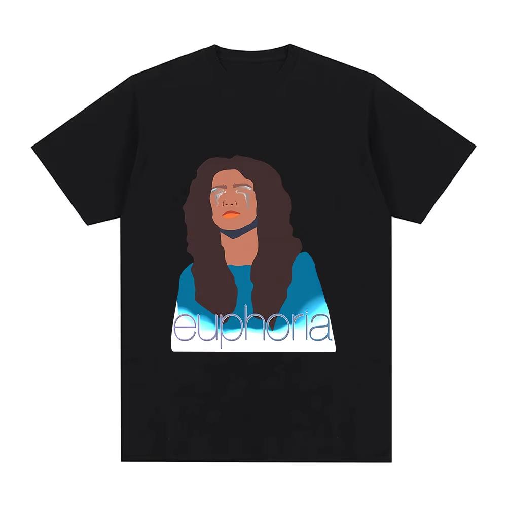 Euphoria Season TShirt Ropa De Mujer Casual Oneck Tee WomenUnisex Summer pure Cotton Camisetas Fashion Unisex Cartoon Print Top