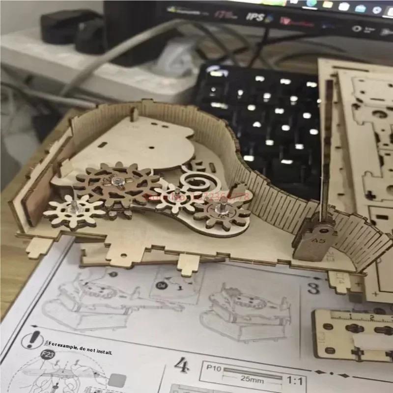 New Robotime Magic Piano 3d Puzzles For Children'smechanical Puzzles Musical Instrumentwooden Music Box Puzzle Kit Toy Gifts