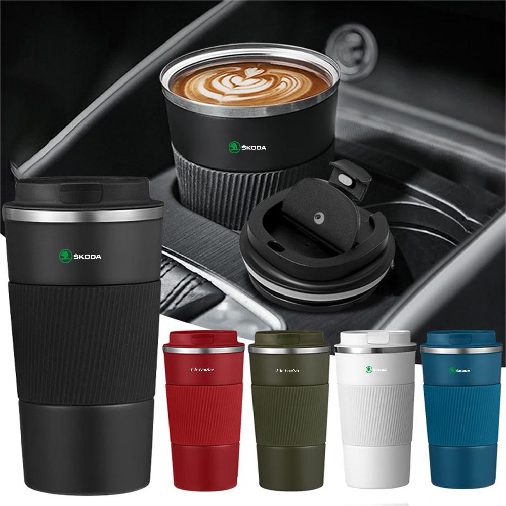 510ml Double Layer Vacuum Insulation Cup Coffee Cup Office Mug for Skoda S Rapid Scala Kodiaq Fabia Kamiq Karoq Octavia A2 A5 A7 afz577