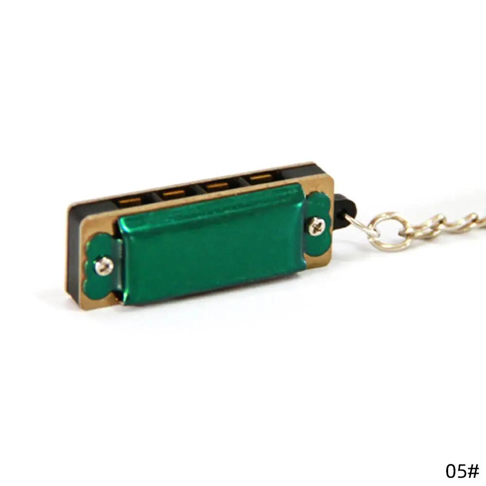 Functional Mini Harmonica Pendant Necklace Chic Clavicle Chain for Music Lovers Men Women Boy Fashion Jewelry