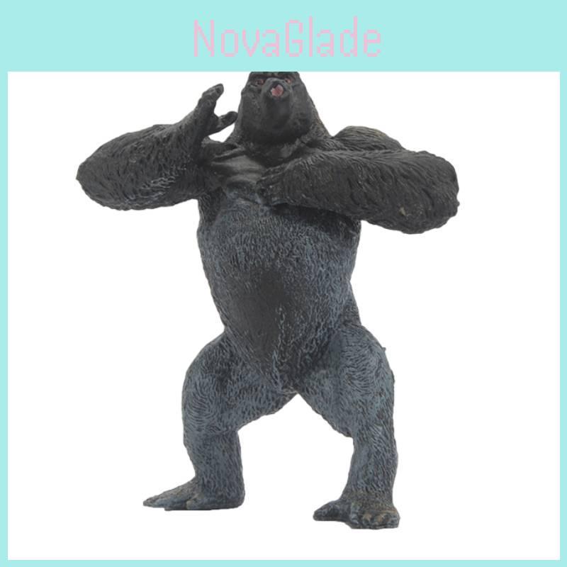 Реалистичная Твердая ПВХ Модель Животного Игрушка Украшение Лев Слон Носорог Тигр