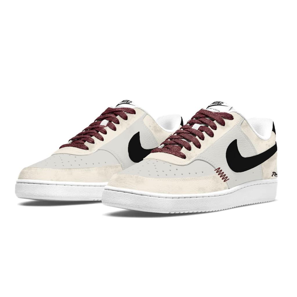 Nike Court Vision 1 Box, Vintage, Roman Brown Cushioning Slip Resistant Low top Skateboard Shoes Men's Brown DH2987-101(Team2154-S-BOX)