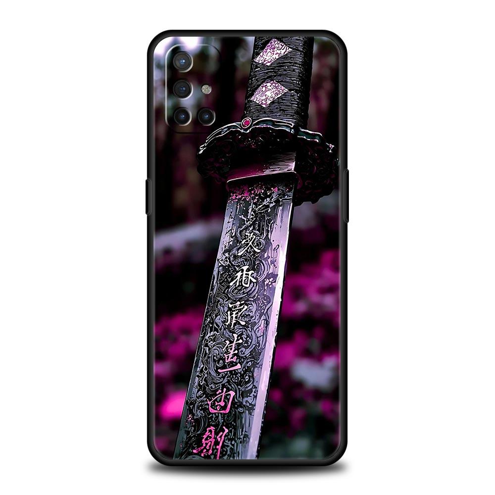 Phone Case For Oneplus 13R 13 12 10T 11 R10 Nord N100 N200 N10 9 9R CE 2 3 Z Pro Lite Soft TPU Cover The Sword Creative Pattern