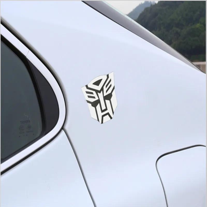 Стайлинг автомобиля, пластиковые 3D наклейки для автомобиля, крутой логотип автоботов, значок трансформера, эмблема, наклейка на хвост, украшение для мотоцикла, велосипеда