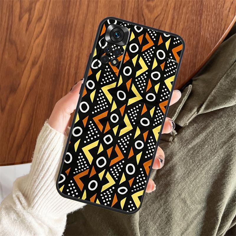 Чехол-принт из ткани в африканском стиле для Xiaomi Redmi Note 14 Pro 13 12 11 10 15 Pro Plus Redmi 13 C 15 10C 12C 14C 15C