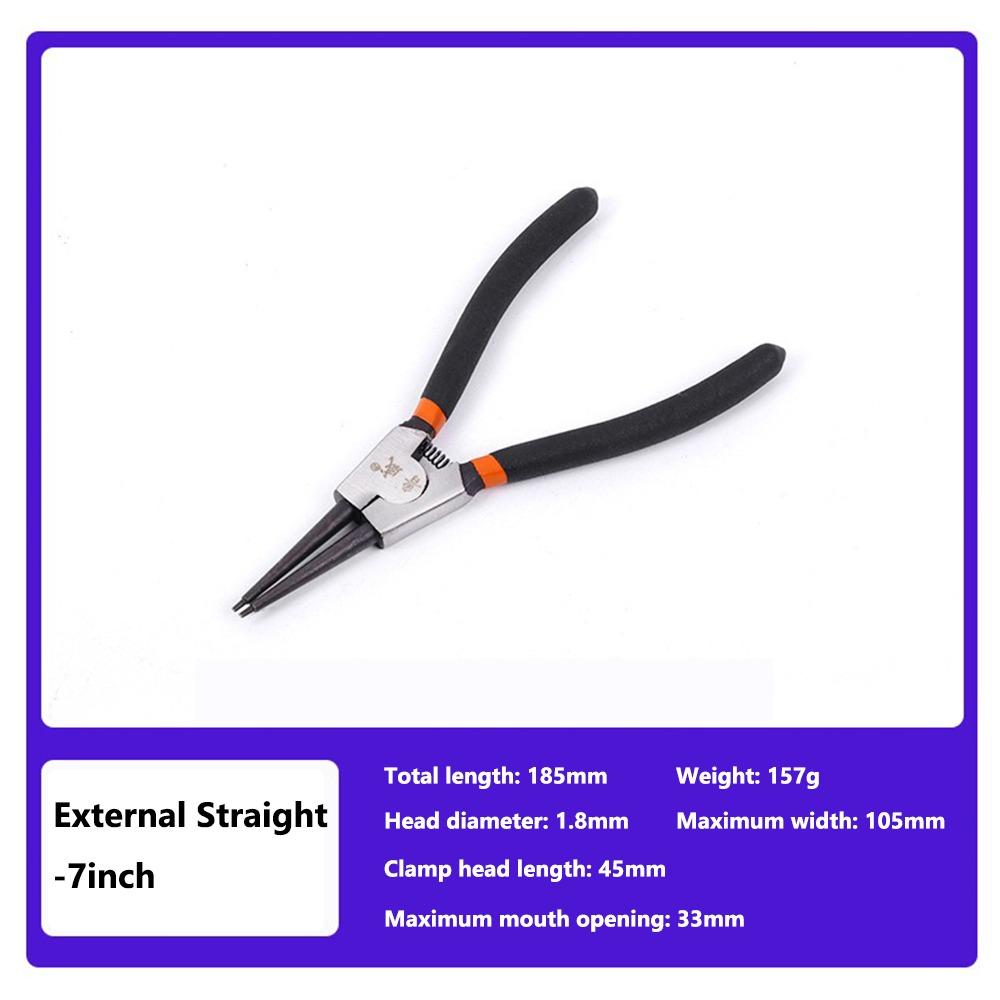 Hand Tool Snap Ring Pliers High Carbon Steel Snap Rings Puller Fishing Tool