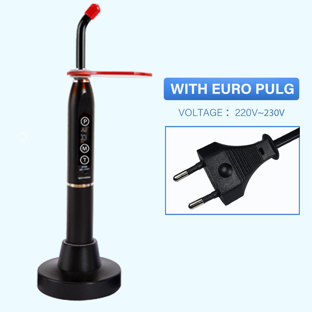 Niceden Стоматологическая полимеризационная лампа 1500 мВт/см2, алюминиевая, цветная, беспроводная, для отбеливания зубов, смола, затвердевающая лампа, стоматологические инструменты