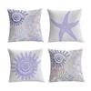 Outdoor Waterproof Pillow Cover Marine Series Cushion Pillow Backrest Pillow Cover Garden Beach Deck Chair Cushion
