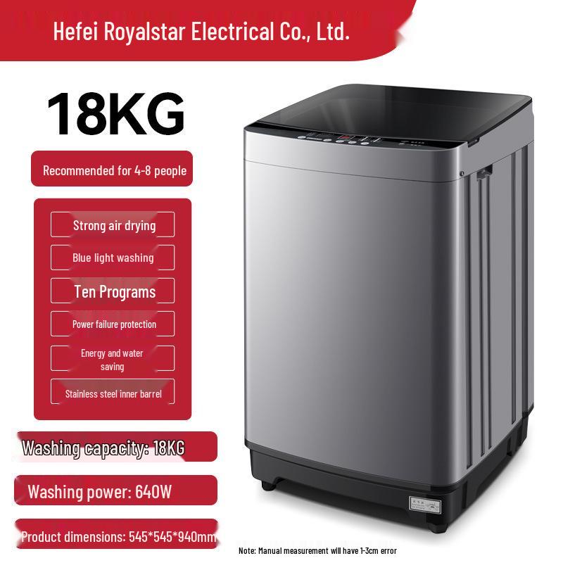 Полностью автоматическая стирально-сушильная машина 10 кг с компактным пульсатором для дома и аренды