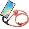 Protective Phone Case - BOOLING - Samsung Galaxy A26 5G - Shockproof - Sturdy Lanyard - Orange