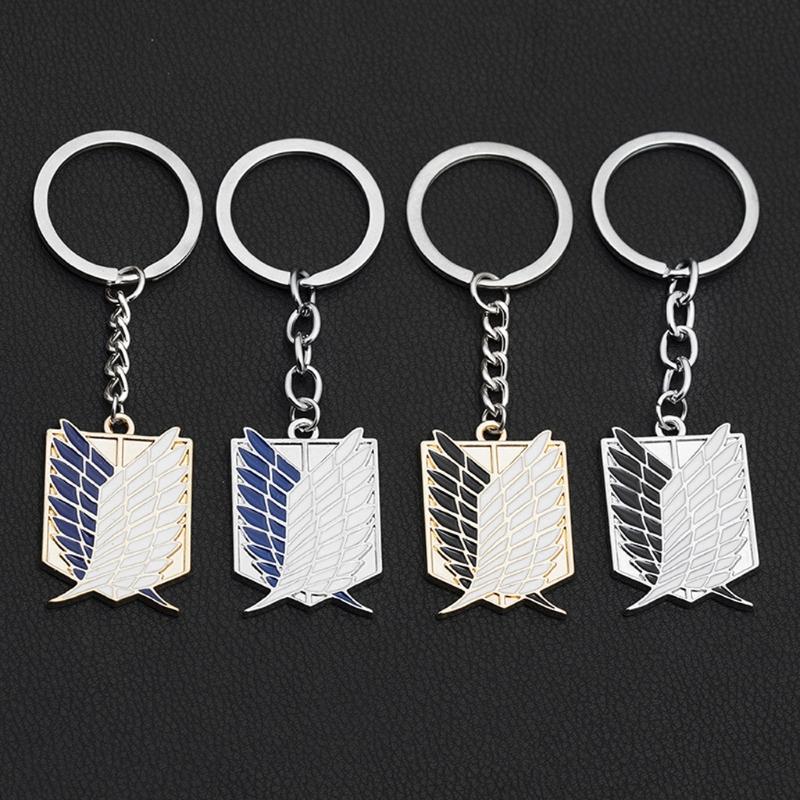 Attacks On Titan Cosplay Scouting Keychain Liberty Wing Keyring Unisex Jewelry