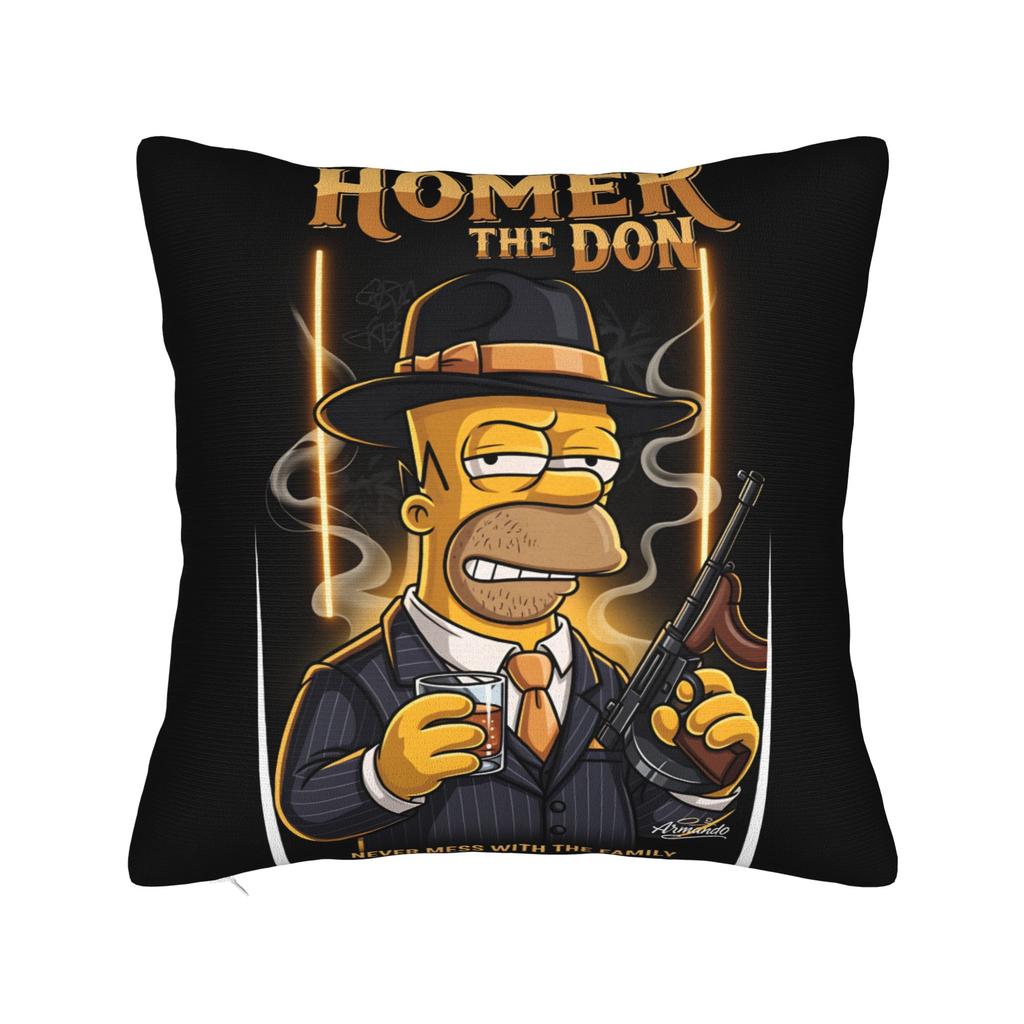Pillow Case Funny SSimpsons The Scream Parody Custom Pillow Cover For Wedding Party Home Decor Vintage Pillowcases