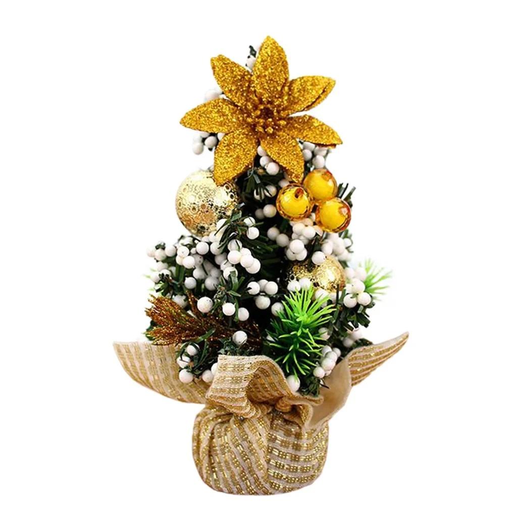 20 см Мини Рождественское украшение елка фестиваль настольное украшение Маленькое елочное украшение для праздничной вечеринки для дома Новый год